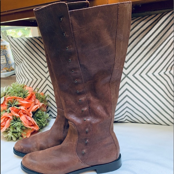 Cole Haan Brown Leather Riding Boots - Picture 7 of 16
